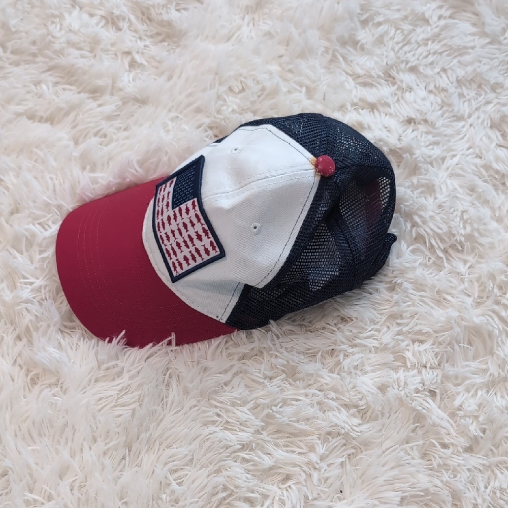 Patriotic Red And Blue Mesh Cap View 2